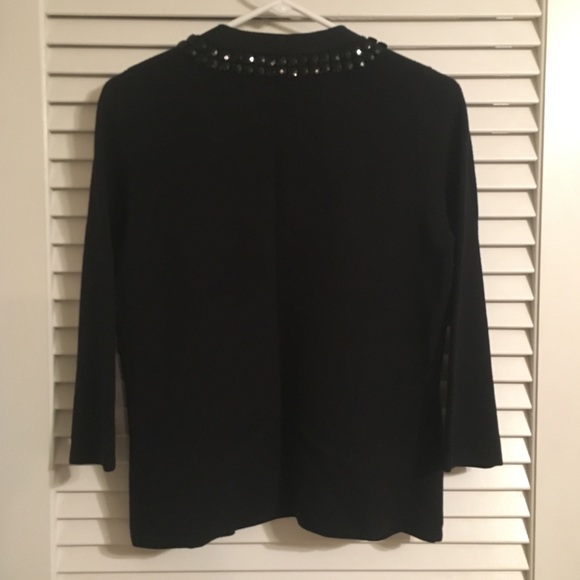 Tory Burch Jeweled Wool Cardigan - Picture 5 of 6